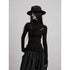 INDULGE_Breathable_Slim_Fit_Cutout_Mock_Neck_Women_Black_Long_Sleeve_T-Shirts_MISSTT