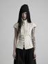 INDULGE_Buttoned_Knit_High_Neck_Pleated_Waist_Women&