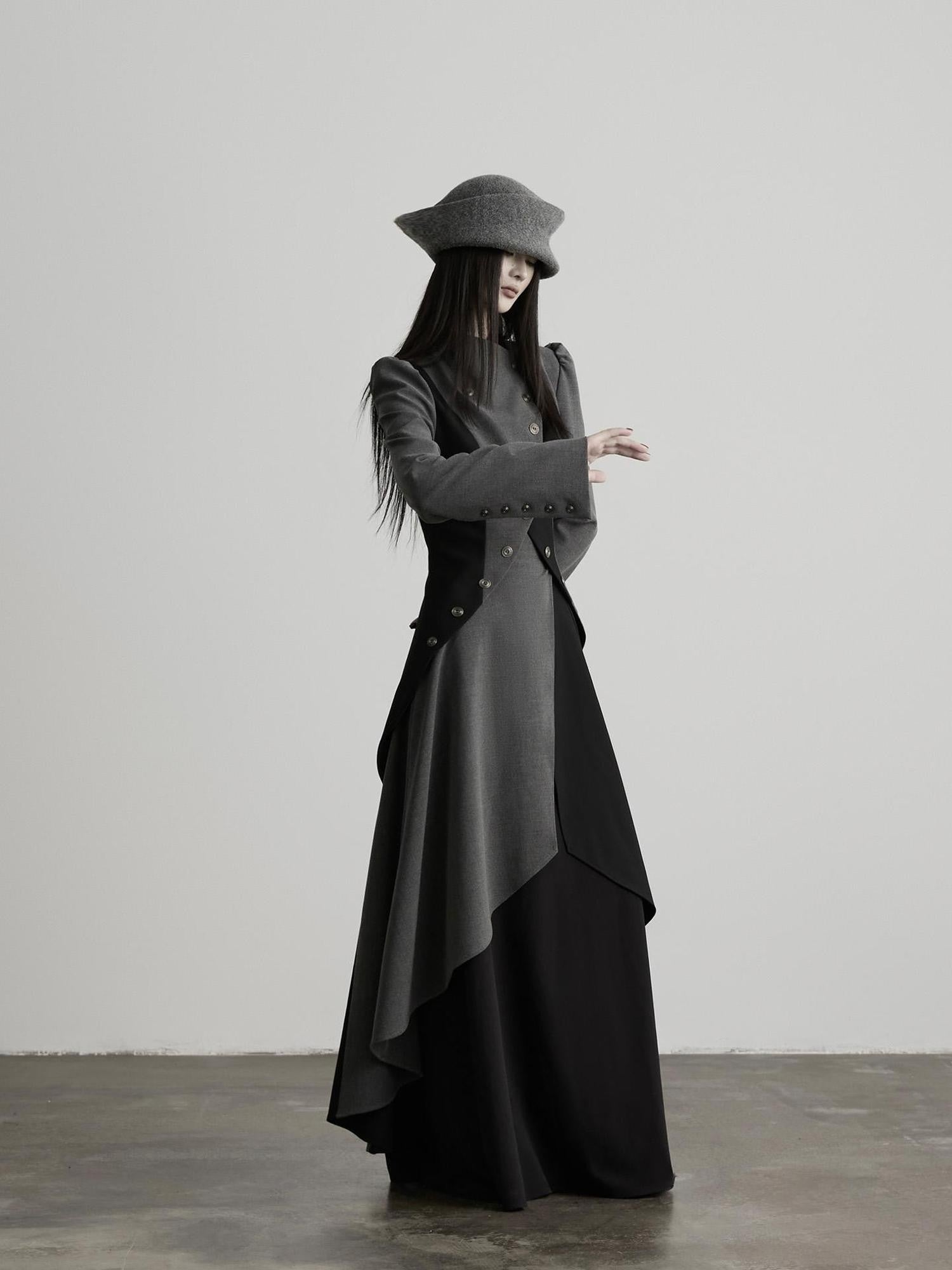 INDULGE Contrast Colorblock Tie Waist Structured Shoulder Women&