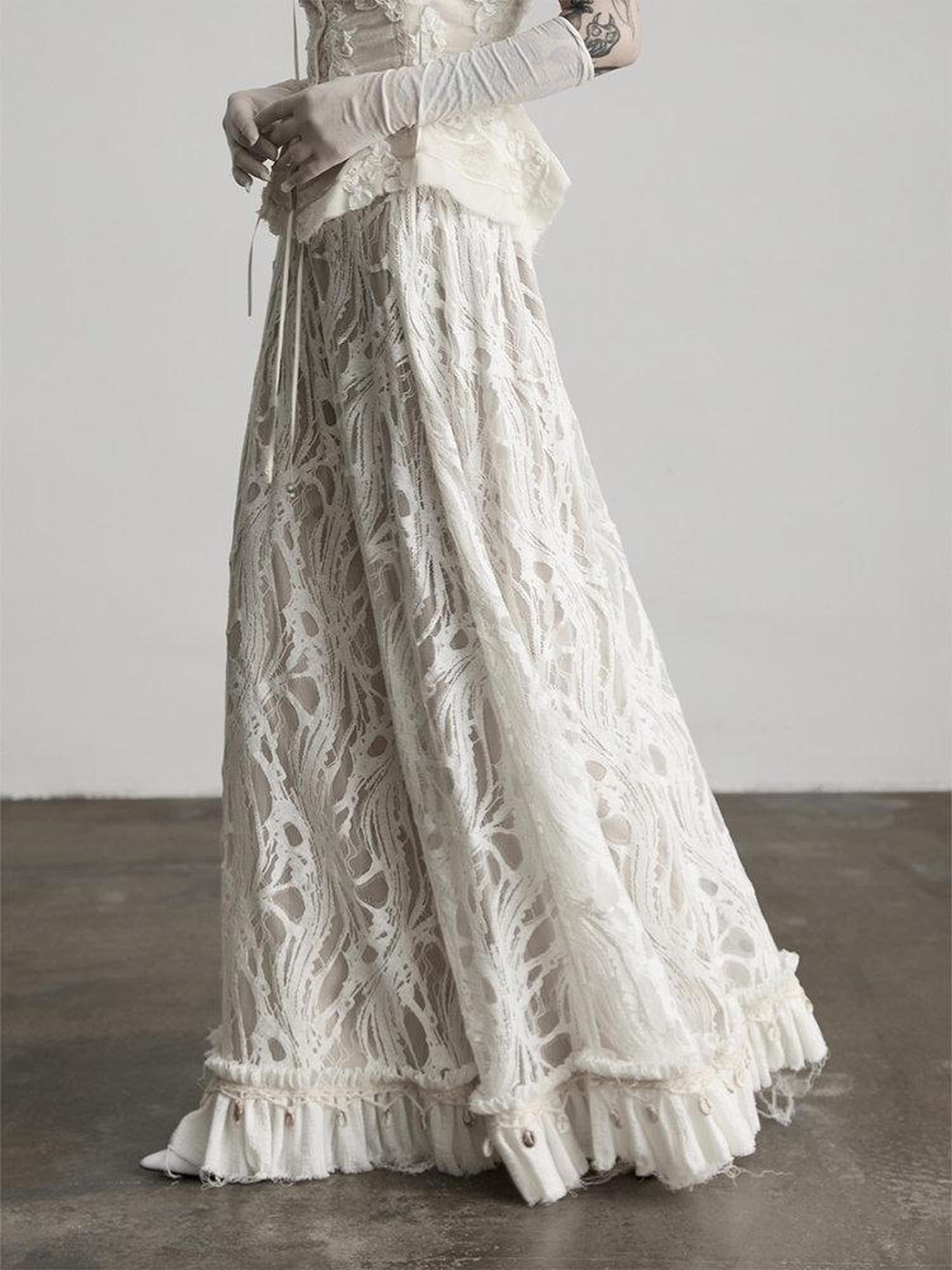 INDULGE Daily Washed Cotton Blend Aline Mid Waist Fairy Women White Casual Maxi Dresses