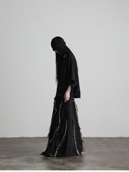 INDULGE Dark Gothic Print Boxy Women&
