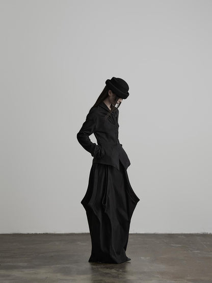 INDULGE Deconstructed Button Detail Fitted Waist Women&