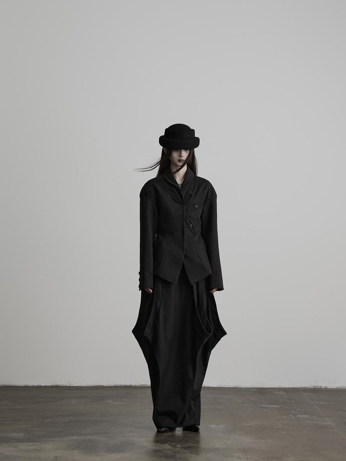 INDULGE Deconstructed Button Detail Fitted Waist Women&