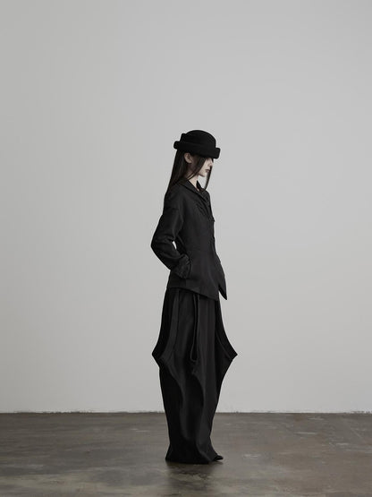 INDULGE Deconstructed Button Detail Fitted Waist Women&