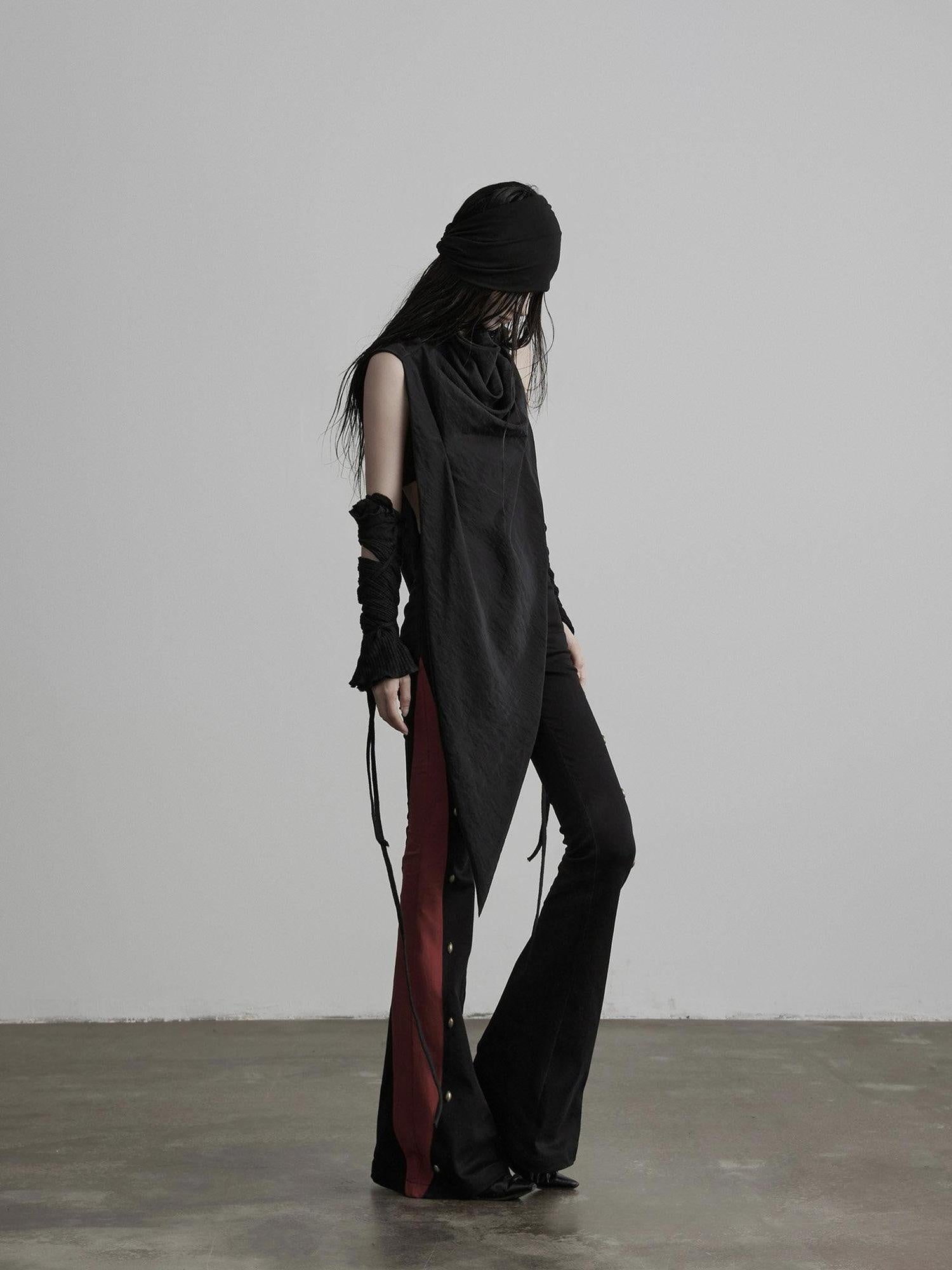 INDULGE Decorative Rectangular Shawl Unisex One Size Solid Black Overshirts