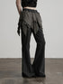 INDULGE_Durable_Gothic_Patchwork_Natural_Waist_Solid_Deep_Gray_Womens_Flare_Pants_MISSTT