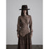INDULGE Durable Lyocell Vintage Loose Distressed Dye Women Button Long Sleeve Blouses