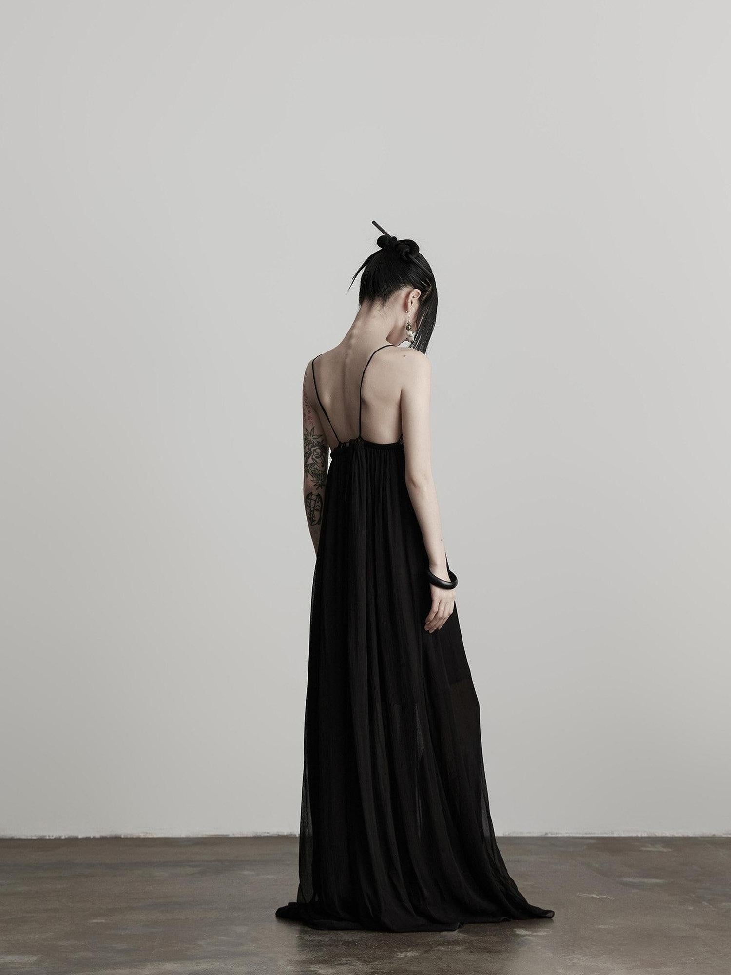 INDULGE Elegant Lace Viscose H Line Short Sleeve Casual Women Black Slip Maxi Dresses