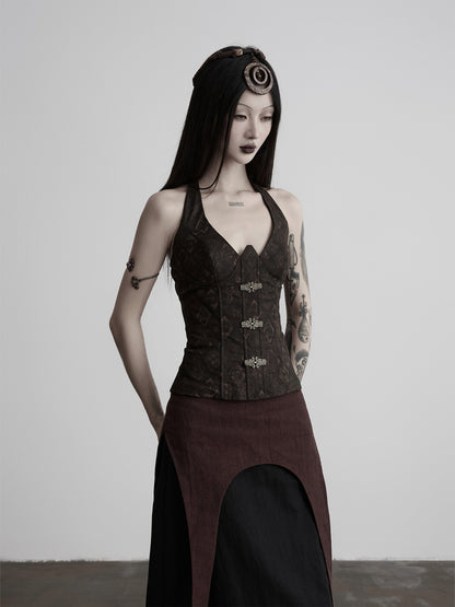 INDULGE_European_Court_3d_Cut_Tie_Halter_V-neck_Women&