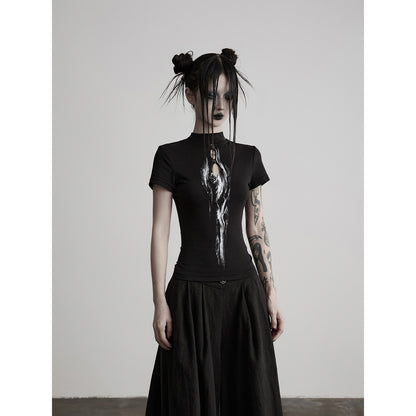 INDULGE_Eye_Cutout_Digital_Print_Mock_Neck_Women&