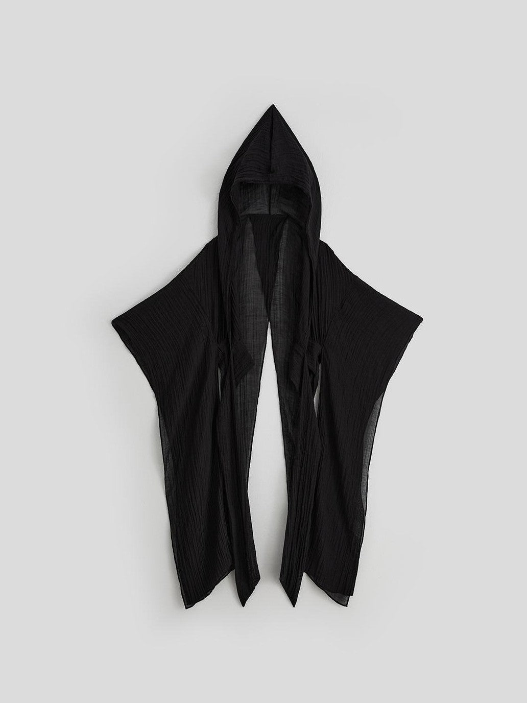 INDULGE Flowy Detachable Wide Sleeve Hooded Color Block Women&