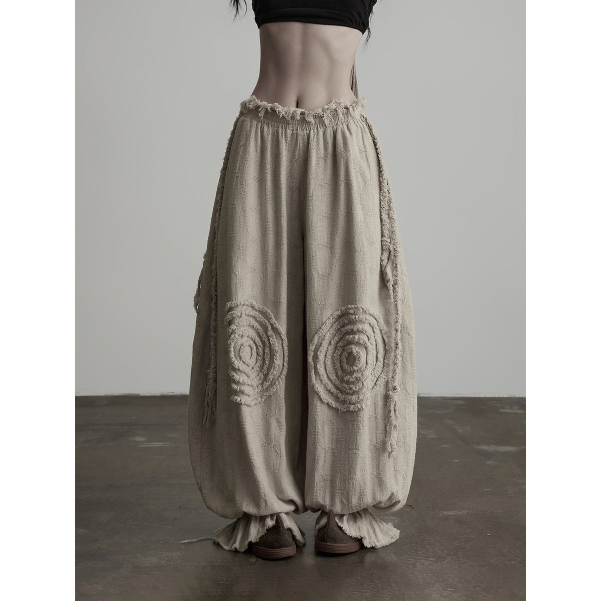 INDULGE_Geometric_3d_Cut_Spiral_Trim_Drawstring_Women&