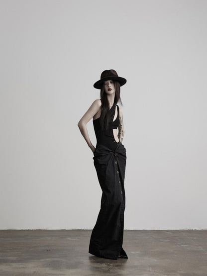 INDULGE Geometric Deconstructed Beaded Asymmetric Women&