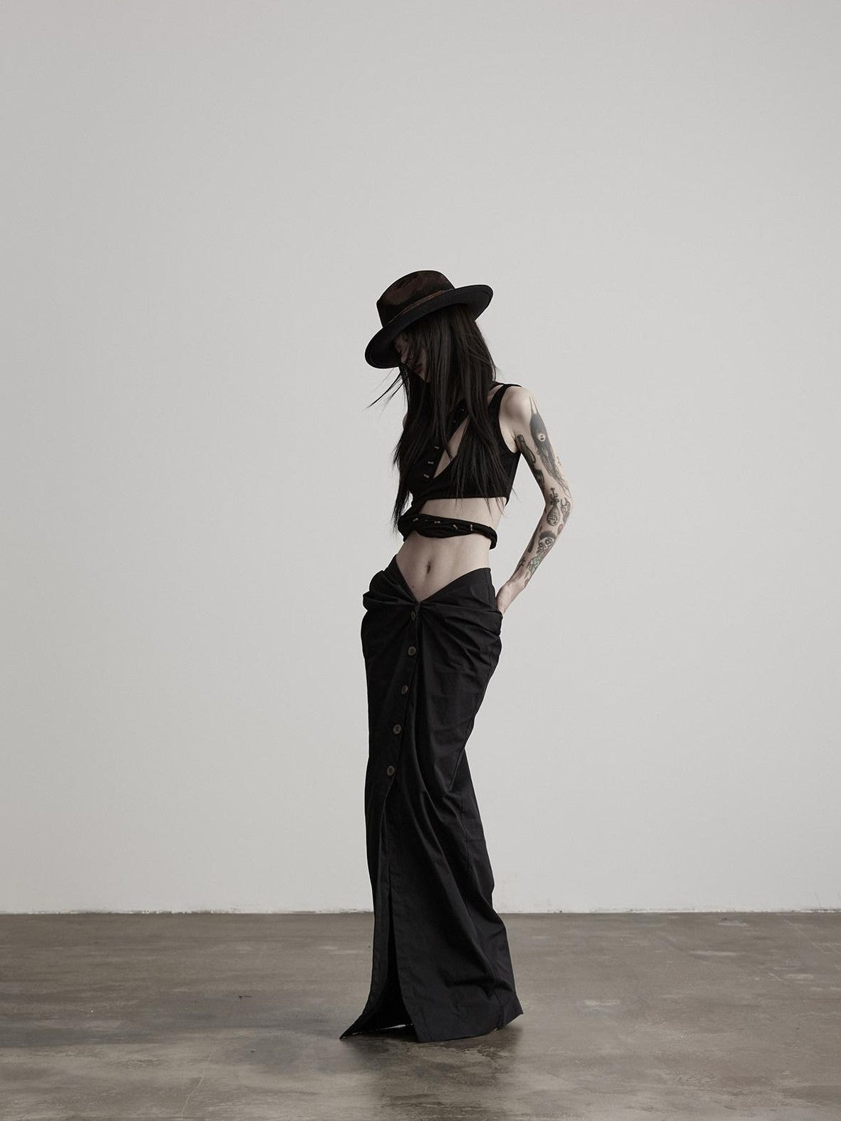 INDULGE Geometric Deconstructed Beaded Asymmetric Women&