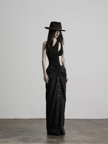 INDULGE Geometric Deconstructed Beaded Asymmetric Women&