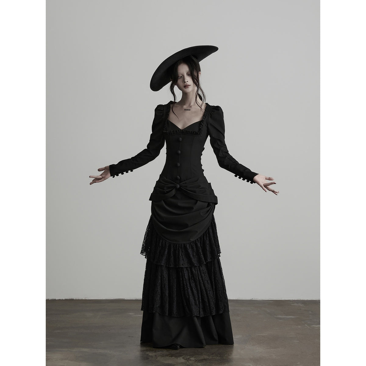 INDULGE_Gothic_Lace_Embroidered_Structured_Waist_Cinched_Women&