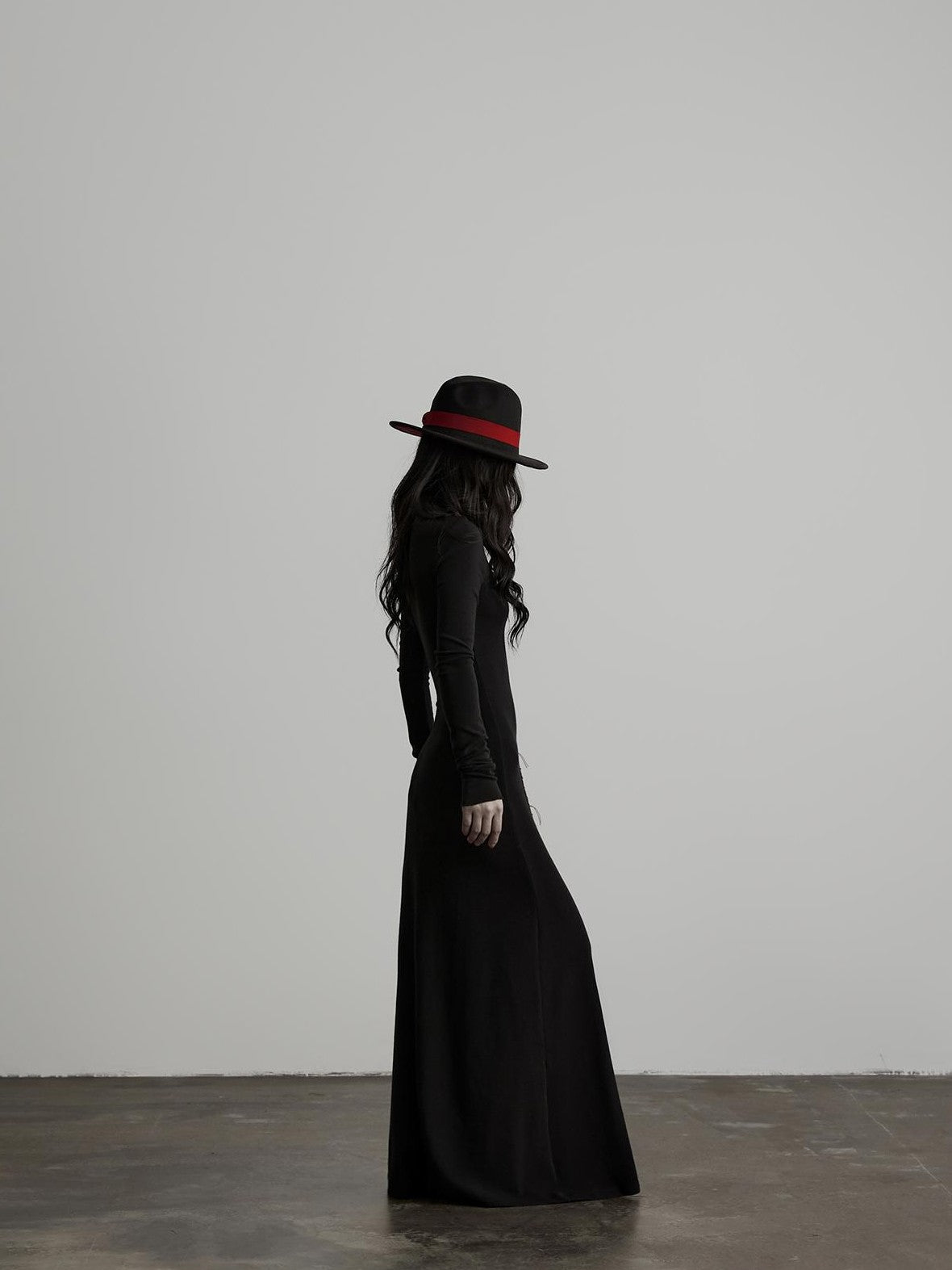 INDULGE Hand Stitched Waist Cinched High Neck Long Sleeve Women&