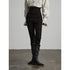 INDULGE High Stretch Non Iron Gothic Studded Skinny Natural Waist Women Black Slim Jeans