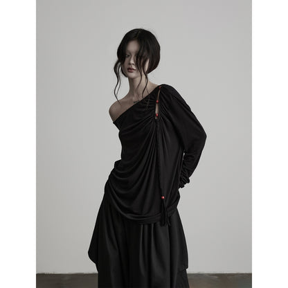 INDULGE_Hollow_Out_Beaded_Twisted_Asymmetric_Shoulder_Women&