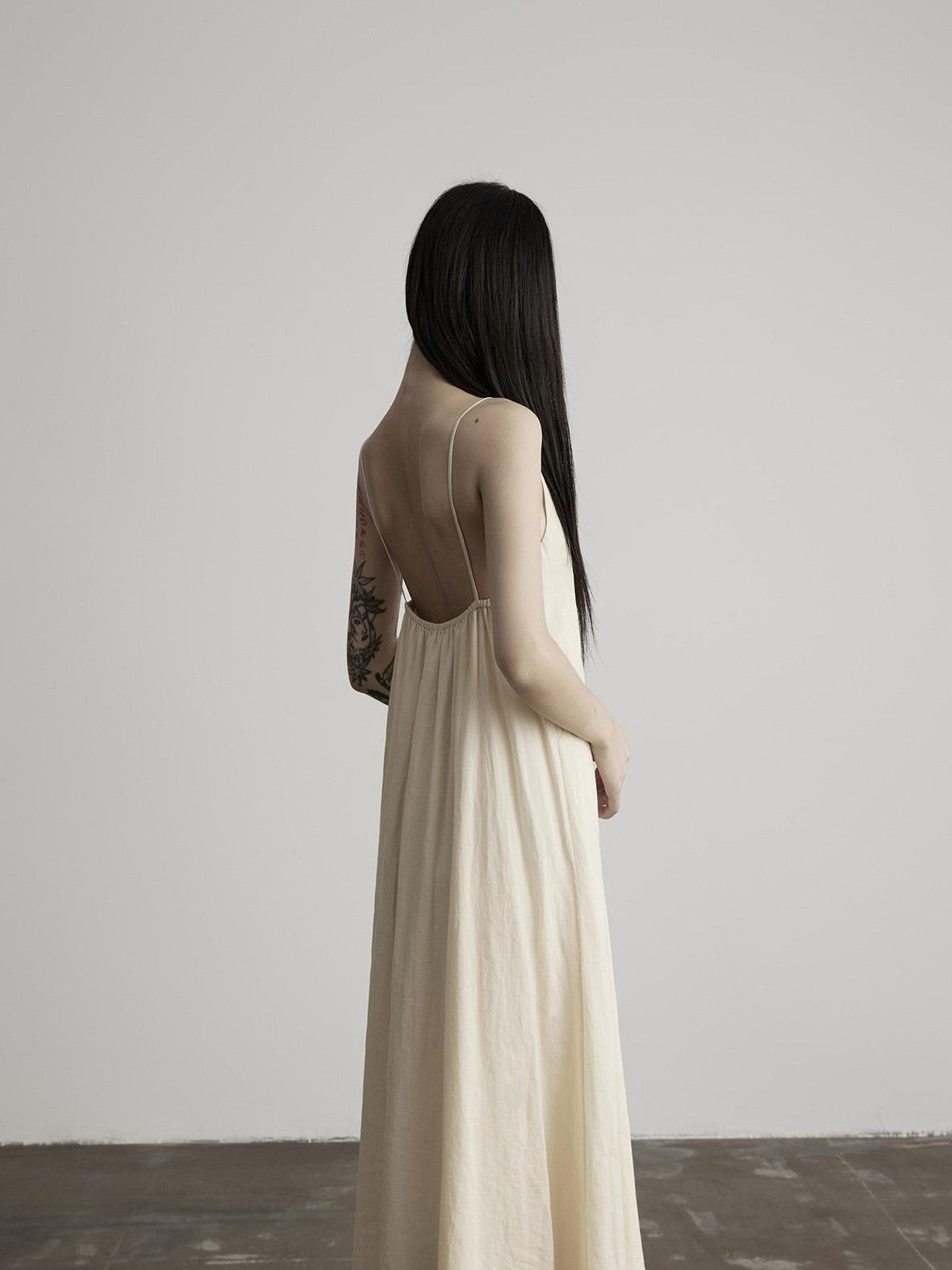 INDULGE Minimalist Hand Beaded A Line V-neck Women&