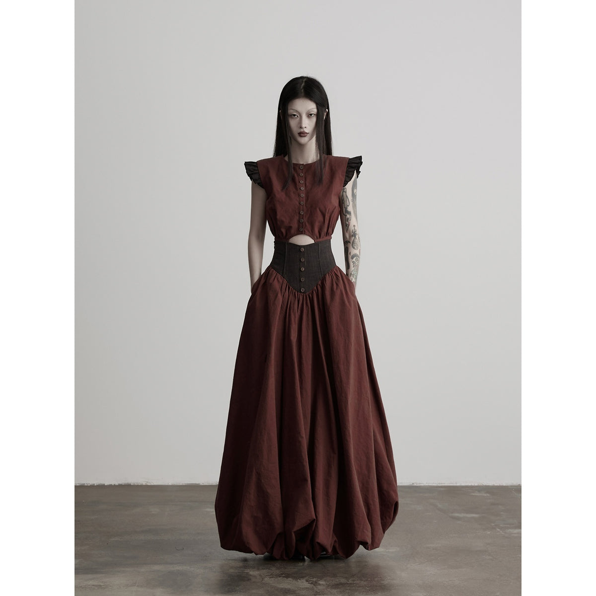 INDULGE_Ombre_Spun_Yarn_Patchwork_Waist_Belt_A_Line_Women&