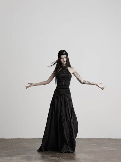 INDULGE Pleated Asymmetric Waist Draped Women&