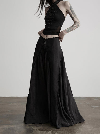 INDULGE Pleated Asymmetric Waist Draped Women&