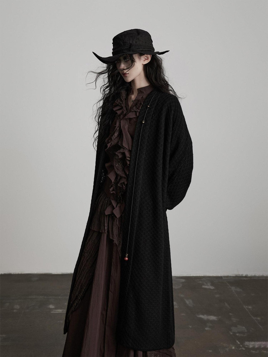 INDULGE Shape Retaining Oversized Knit Tie Front Longline Cardigan Women Casual Jackets