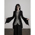 INDULGE Shape Retaining Relaxed Faux Two Piece Cardigan Women Striped Black Blouses