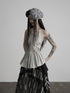 INDULGE_Silver_Gray_Accordion_Pleat_Pendant_Tie_Women&