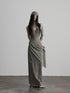 INDULGE_Soft_Comfy_Post_Apocalyptic_Patchwork_Cinch_Waist_Gray_Bodycon_Maxi_Dresses_MISSTT