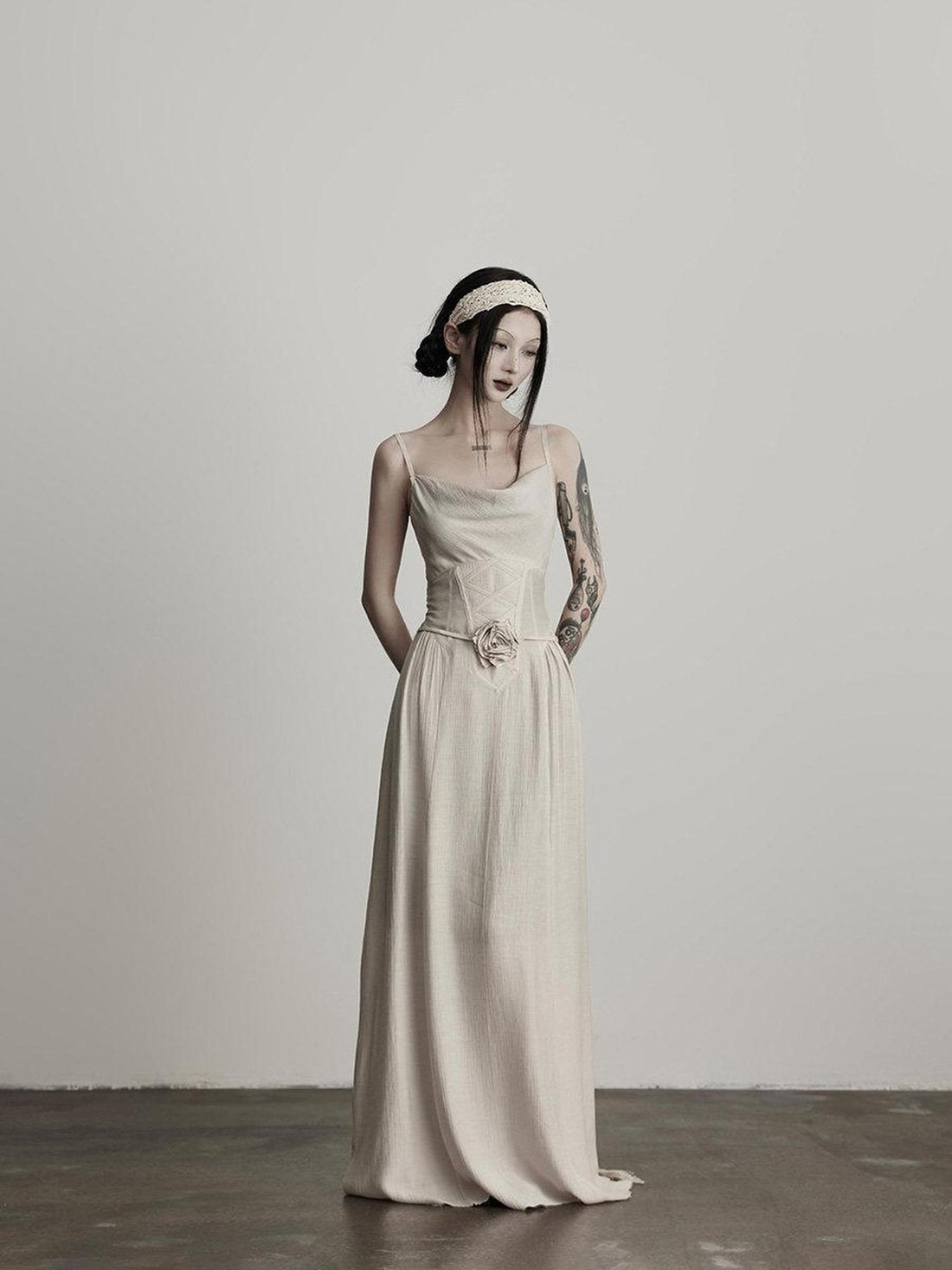 INDULGE Soft Viscose Linen Blend Elegant Hline Sleeveless Casual Slip Maxi Dresses
