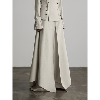 INDULGE_Solid_Color_3d_Cut_Wide_Leg_Layered_Look_French_Linen_Blend_Women&