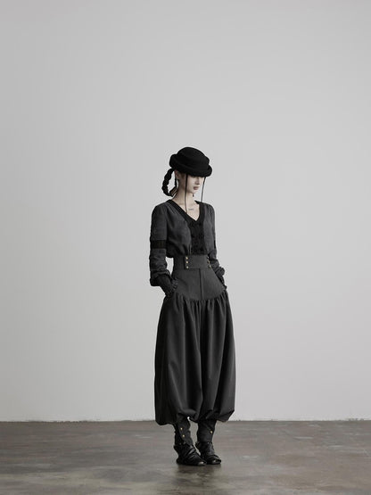 INDULGE Solid Double Button High Waist Structured Pocket Women&