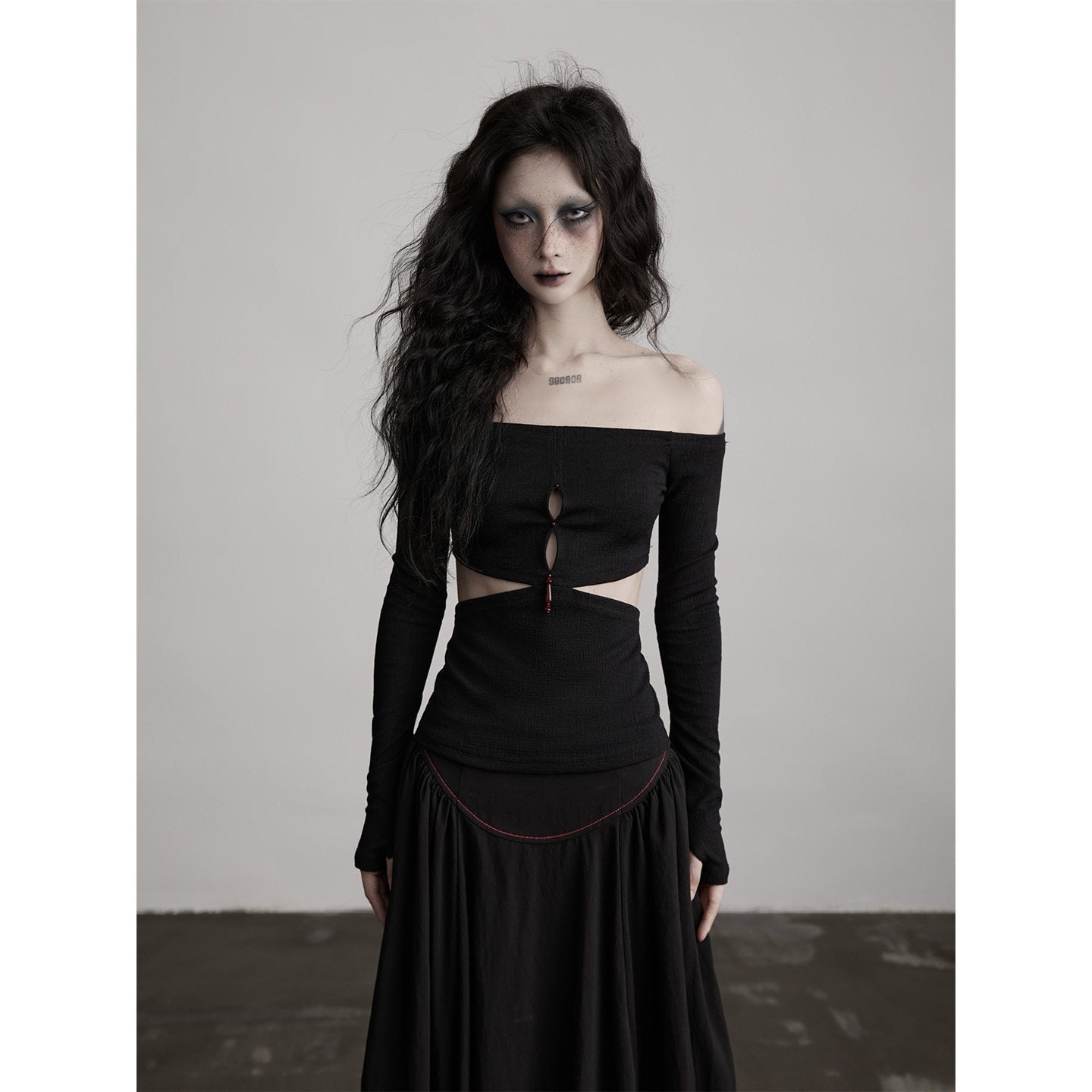 INDULGE Stretch Slim Fit Casual Bardot Neck Black Women Everyday Tube Tops