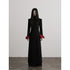INDULGE Thick Cotton Colorblock Loose Unisex Black Midlength Parkas