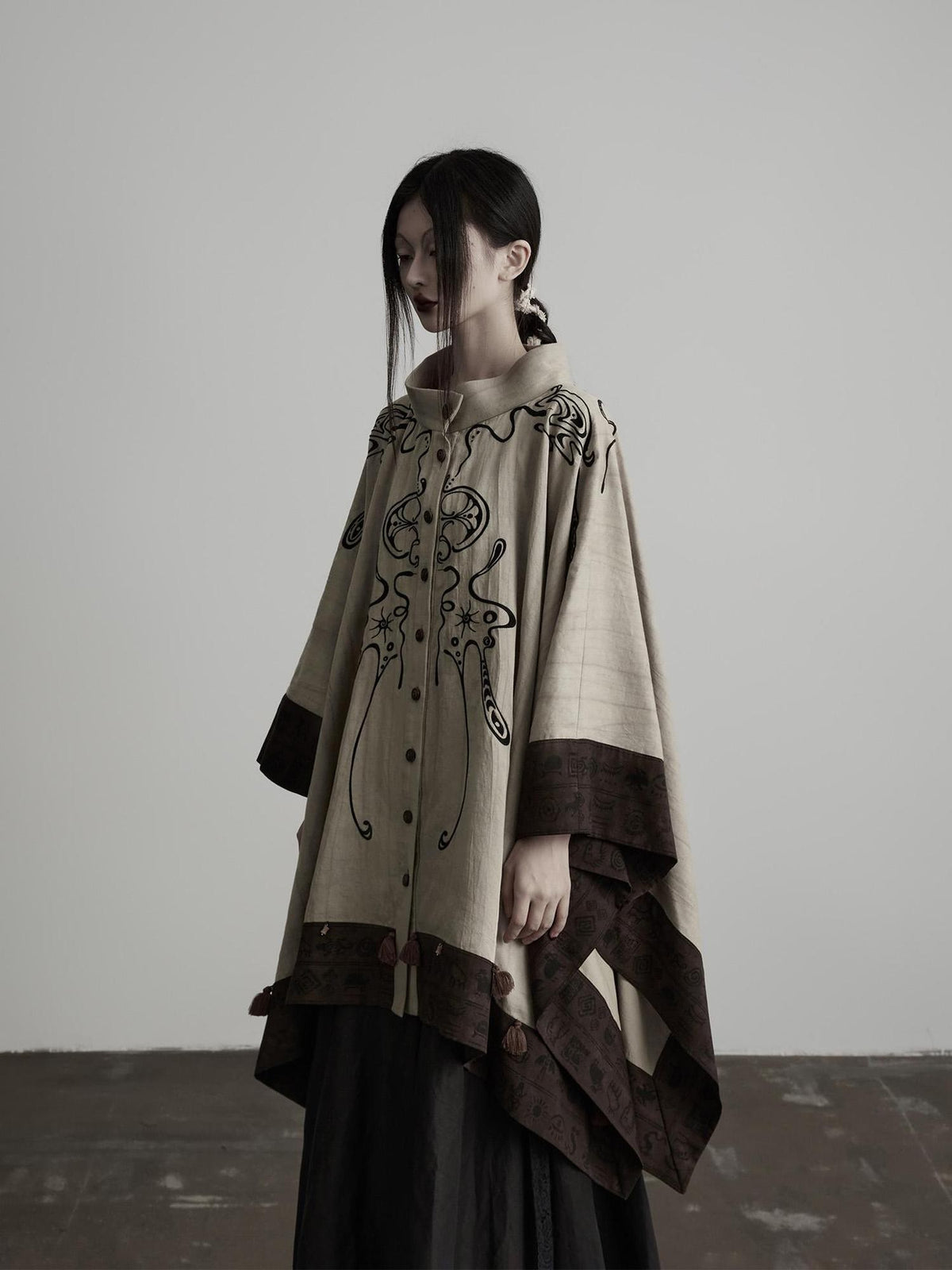 INDULGE Tribal Embroidered Two Way Oversized Women&