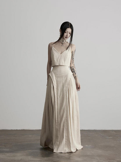 INDULGE Wabi Sabi Textured Faux Two Piece Aline Women&