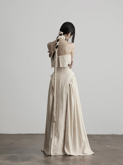 INDULGE Wabi Sabi Textured Faux Two Piece Aline Women&