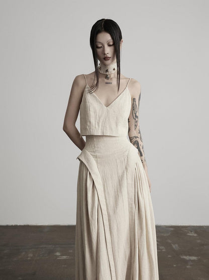 INDULGE Wabi Sabi Textured Faux Two Piece Aline Women&