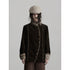 INDULGE Warm 100 Cotton Oversized Vintage Lapel Button Womens Moss Green Casual Jackets