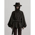 INDULGE Wool Blend Waist Cinch Dark Aesthetic Loose Polo Collar Women Casual Jackets