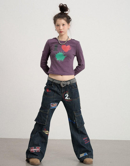 Achihara I Love Jellyfish Slim Fit Tee