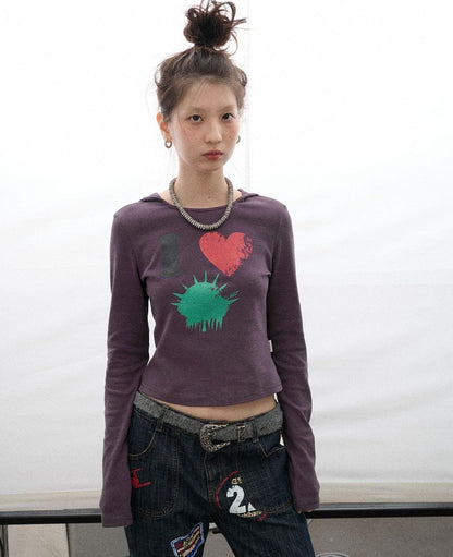 Achihara I Love Jellyfish Slim Fit Tee