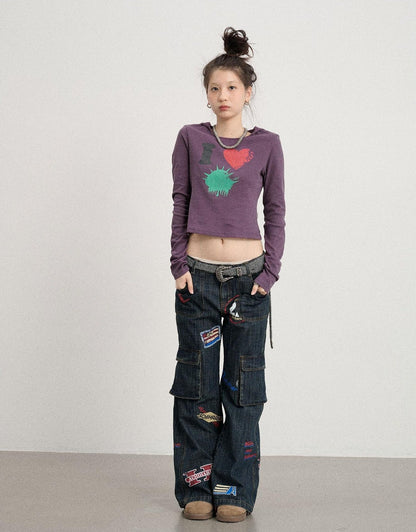 Achihara I Love Jellyfish Slim Fit Tee