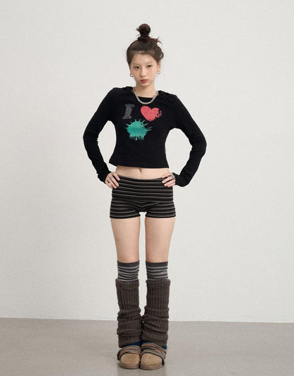 Achihara I Love Jellyfish Slim Fit Tee