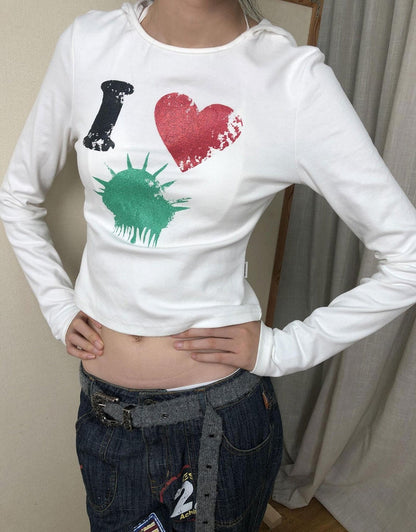 Achihara I Love Jellyfish Slim Fit Tee