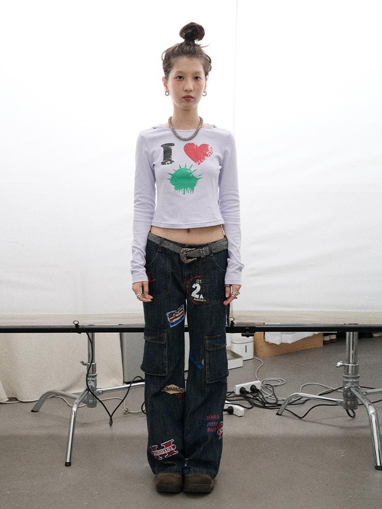 Achihara I Love Jellyfish Slim Fit Tee