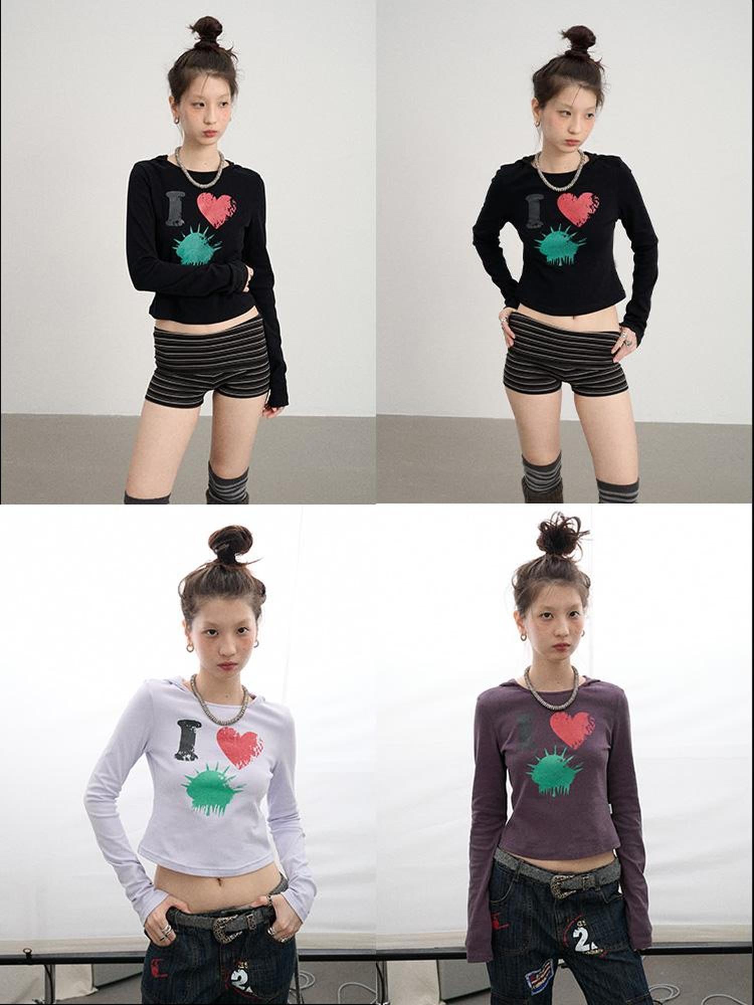 Achihara I Love Jellyfish Slim Fit Tee