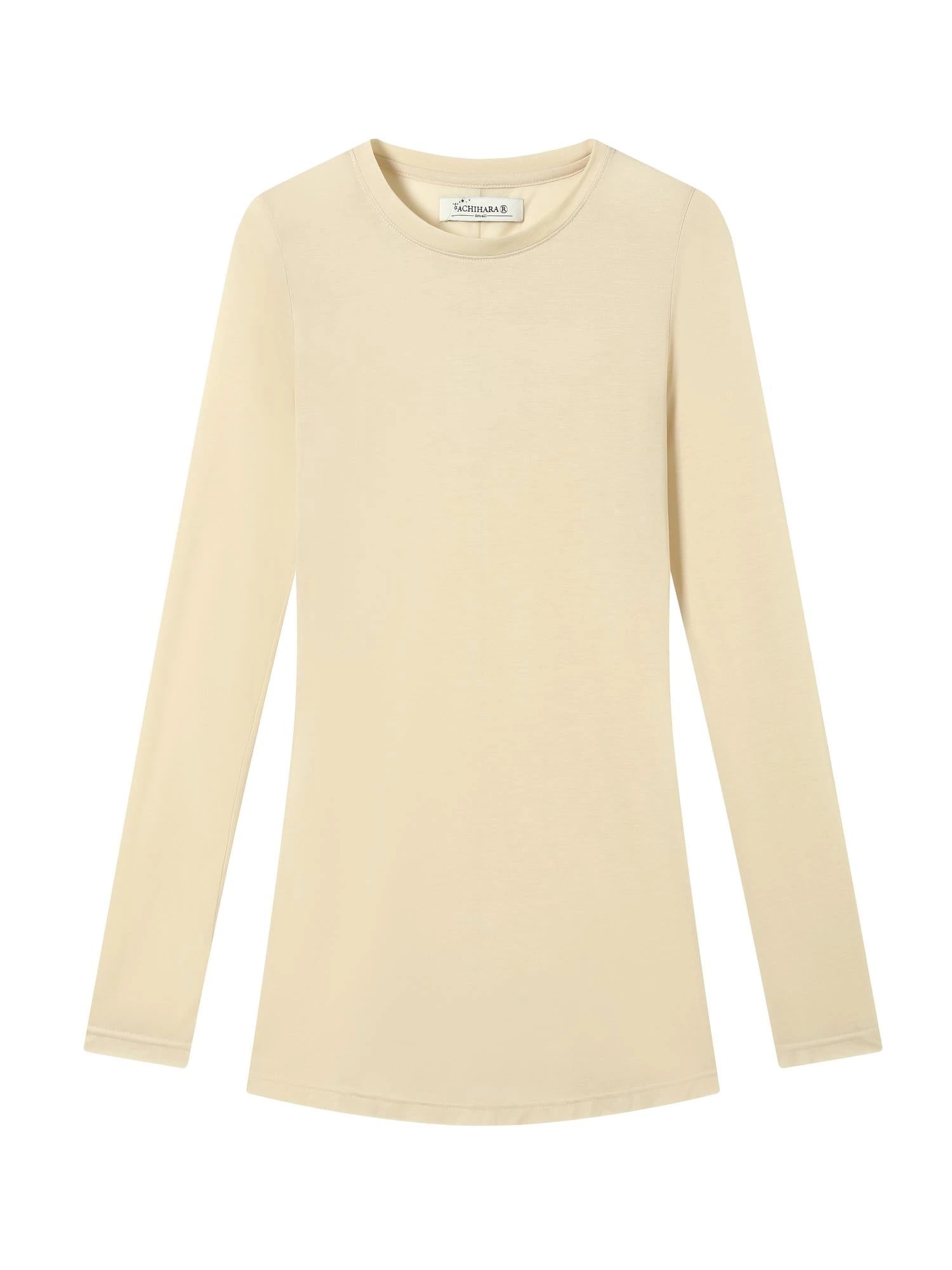 Smoothie Ice Knit Tee V Neck T Shirt Long Sleeve